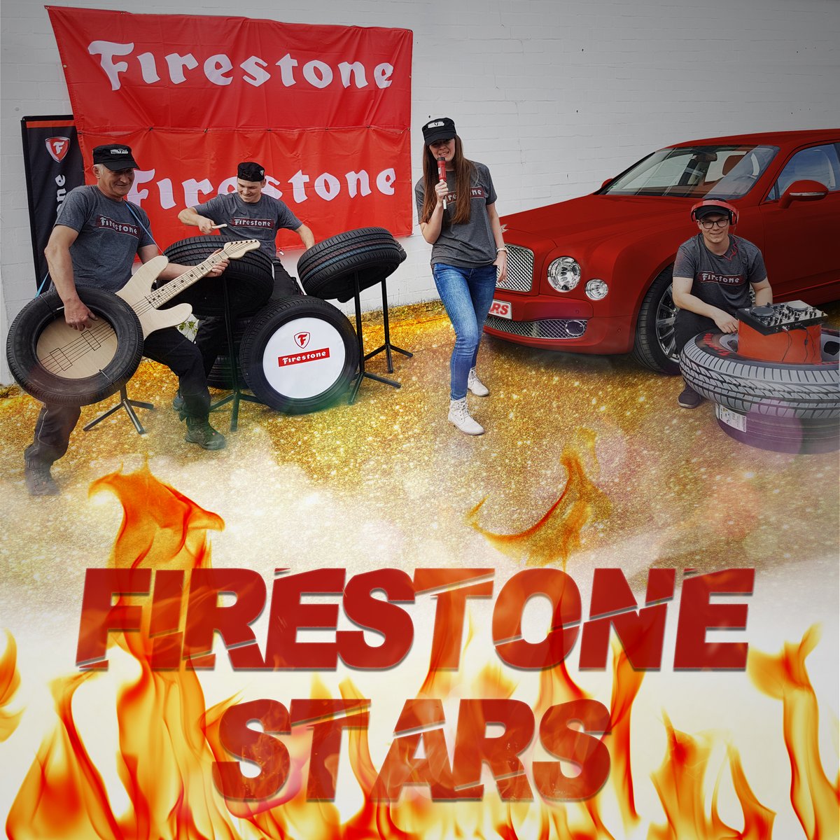 Die Auszubildenden von Reifen Lorenz gewannen mit ihrem „Firestone Stars“-Cover einen unvergesslichen Auftritt zweier Emergenza Bands in der eigenen Filiale